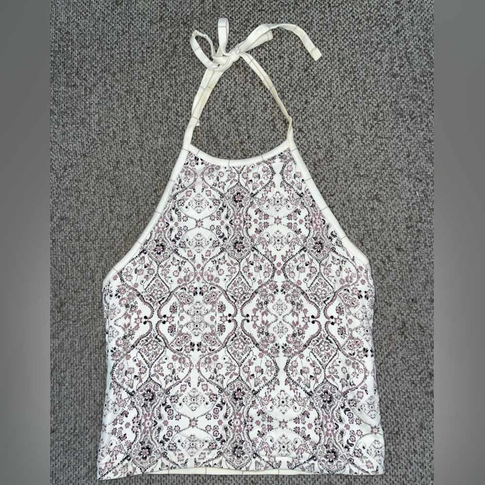 Brandy Melville Reversible Halter Neck Crop Top